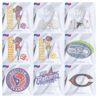 Usine Prêt à Expédier Steelers Football Strass Transfert Hot Fix Verre Strass Transferts De Chaleur Motif En Cristal Personnalisé