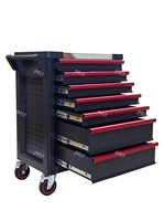 Ensemble de 420 pièces OEM : Armoire à outils métallique verrouillable sur roulettes pour mécanicien, capacité 150 kg, roues de 5 pouces, portable pour atelier/garage