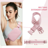 SG0405 nouveau 12 sangles en nylon réglables de couleur unie pour sacs à bandoulière sangle étendue pour sac banane mini sac de ceinture