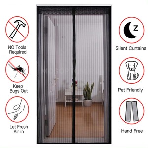 XinLan all'ingrosso camera da letto magnetica tenda porta a strisce Anti-mosca zanzara maglia tenda - Product Image 3