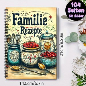 Carnet de Recettes <span class=keywords><strong>Spirale</strong></span> Personnalisable Inspiré de <span class=keywords><strong>la</strong></span> Cuisine Gourmet pour les Devoirs de l'École Culinaire et <span class=keywords><strong>la</strong></span> Planification de <span class=keywords><strong>la</strong></span> Pâtisserie Cadeau avec Faible MOQ - Product Image 1