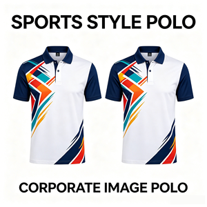 100% Polyester Custom Logo Design Men School Uniform High Quality Low MOQ Full All Over Printed Sports Wear Outdoor <b>Polo</b> Shirt - Product Image 2