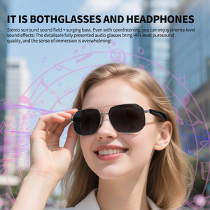 GY300 Double Magnetic Charging Anti Ultraviolet Smart <strong>Glasses</strong> Smart Wireless Ai Intelligent Translation <strong>Glasses</strong> - Product Image 6