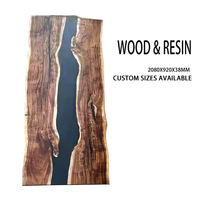 Tables de rivière en résine époxy Art Design Mobilier de maison Dessus de table en résine époxy en bois massif
