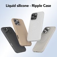 2024 3D Creative Wave Ripple Liquid Silicone Mobile Phone Case pour iPhone 16 Pro Max