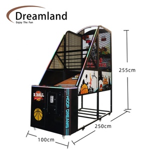 <strong>MAKER</strong> High Quality Commercial Coin Operated Basketball Shooting Arcade Game Machine for Street Basketball with <strong>Token</strong> Operation - Product Image 1