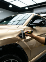 Film de protection TPU PPF couleur or champagne métallique liquide, auto-réparant, anti-rayures, épaisseur 7,5 mil, résistant aux graviers, hydrophobe, qualité supérieure