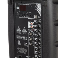 Enceinte PA portable professionnelle avec poignée et roulettes - 100W RMS, Bluetooth 5.0, batterie intégrée pour événements en extérieur