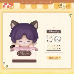 Serie Love and Deepspace Cats Want to Be <span class=keywords><strong>Taken</strong></span> Away - Figurina Keycap <span class=keywords><strong>3</strong></span>.2cm - Personaggio Anime Carino - Portachiavi in PVC, ABS e Metallo - Product Image 3