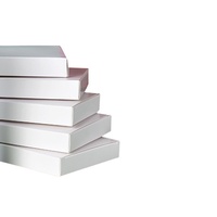Boîte avec plateau pliable de style avion en carton ondulé blanc double face résistant aux chocs pour l'emballage express de vêtements