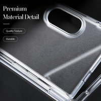 Étui de téléphone transparent en TPU PC pour iPhone 18 Fold, étui pliable transparent, protection de la charnière, antichoc, fin et résistant à la poussière