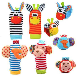 En gros, jouets <span class=keywords><strong>hochets</strong></span> en coton doux à motifs de dessins animés pour bébés, chaussettes-bracelets en peluche mignonnes, <span class=keywords><strong>et</strong></span> accessoires de sécurité pour <span class=keywords><strong>poignets</strong></span>, <span class=keywords><strong>pieds</strong></span>, jambes <span class=keywords><strong>et</strong></span> chevilles pour bébés - Product Image 1