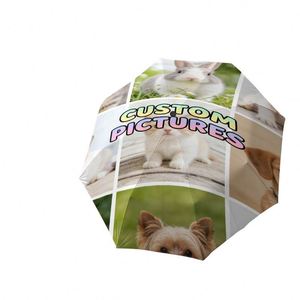 1 Parapluie Pliant Personnalisé pour Animaux (Lapin, Chat, Chien) – Sans Minimum de Commande – Créez Votre Propre Cadeau pour Animaux – Commande Unique – Ombrello Personnalisato - Product Image 3