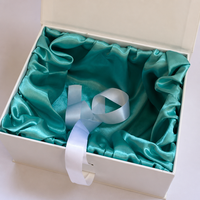 Boîte cadeau pliable écologique FSC avec couvercle magnétique, logo personnalisé, emballage plat pliable pour vêtements, OEM ODM