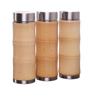 Home Fashion Goods 450ml Wood Design <b>Thermos</b> Cup Stainless Steel Tumbler with Good Insulation Effect Water <b>Bottles</b> Handled - Product Image 1