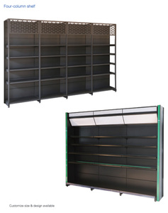 Nhà máy cung cấp trực tiếp cửa hàng bán lẻ kệ trưng bày gỗ <span class=keywords><strong>Gondola</strong></span> kệ để bán - Product Image 4
