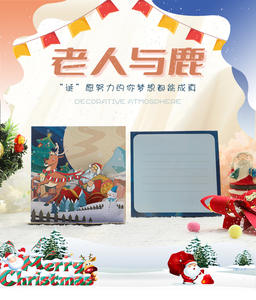 2024 नए क्रिसमस रचनात्मक स्टीरियोस्कोपिक 3 डी कागज मूर्तिकला हस्तनिर्मित आभूषण उपहार ग्रीटिंग कार्ड - Product Image 6