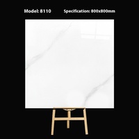 Baldosa de Porcelana Vitrificada de 800x800mm, Efecto Mármol, Antideslizante, para Proyectos de Salas de Estar en Apartamentos