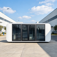 Module mobile préfabriqué insonorisé et respirant à structure en acier pour bureau moderne, villa, hôtel, studio de jardin, chambre et télétravail Apple