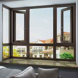 Philippines fenêtre en aluminium et plaque de porte en verre prix intégré de windows avec obturateur - Product Image 1
