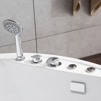 Baignoire Jacuzzi Confortable en Acrylique pour Deux Personnes, Moderne, Idéale pour Appartement et Hôtel