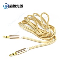 Extensión de cable de audio AUX macho a macho de 3,5mm para accesorios de conector de audio de coche
