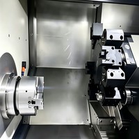 Torno CNC de Cama Inclinada HTW-600T, 12 Estaciones de Herramientas, 2500 rpm, Alta Precisión, para Piezas Metálicas y Ferretería Automotriz