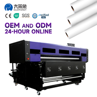 Impresora Digital de Sublimación Industrial de Alta Gama con 4 Cabezales I3200, Máquina Textil de 1.9m