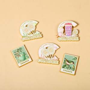 Aimants de réfrigérateur en métal personnalisés, cadeaux sur le thème du thé au lait et du café avec motifs gravés, cadeaux magnétiques en métal pour réfrigérateur - Product Image 5