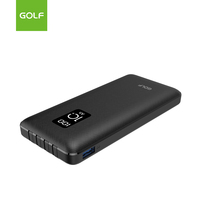 Chargeur de batterie portable en polymère pour téléphone portable avec câble intégré, écran LCD, charge rapide PD 20W, batterie externe 10000 mAh