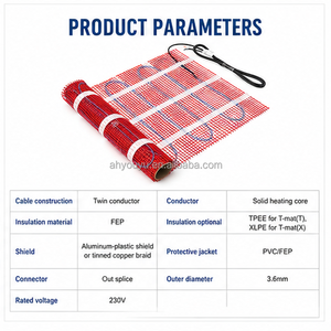 Tapis chauffant électrique pour projets hôteliers, double feuille de chauffage, certifié CE, 110V 220V, 100-200W/m², chaleur radiante, personnalisable <span class=keywords><strong>en</strong></span> usine - Product Image 4