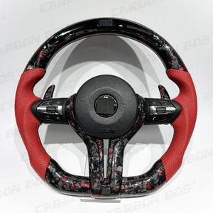 Volante de Fibra de Carbono Forjado Rojo Personalizado Directo de Fábrica para BMW E46 <span class=keywords><strong>F1</strong></span> F30 F50 F31 F35 E90 E92 E45 E87 F10 - Product Image 2