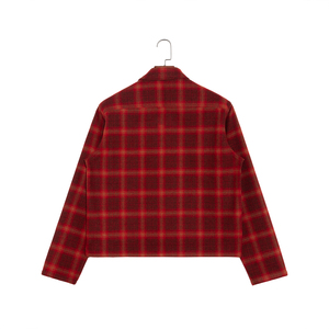 <span class=keywords><strong>Camisas</strong></span> a cuadros rojas de lana de alta calidad personalizadas con bolsillo con botón a presión para <span class=keywords><strong>hombre</strong></span>, chaqueta de <span class=keywords><strong>invierno</strong></span> de diseñador al por mayor, <span class=keywords><strong>camisas</strong></span> para <span class=keywords><strong>hombre</strong></span> - Product Image 2