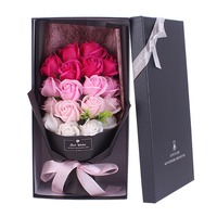 Ramo de Rosas de Jabón Realistas Hechas a Mano de Lujo, 18 Cabezas, Set de Regalo para Novia, Esposa, Día de San Valentín y Día del Padre, Venta al Por Mayor Moderna