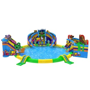 สวนน้ำธีมพาร์คกลางแจ้งขนาดใหญ่ <span class=keywords><strong>เครื่อง</strong></span>เล่นน้ำเป่าลมเชิงพาณิชย์ สไลเดอร์น้ำเป่าลมสำห<span class=keywords><strong>รับ</strong></span>ผู้ใหญ่พร้อมสระน้ำขนาดใหญ่สำหรับเด็ก - Product Image 3
