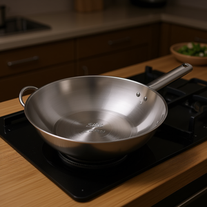 Silit Wuhan Wok Pan de 28 cm, sartén de acero inoxidable para saltear y freír. - Product Image 3