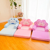 Canapé sans remplissage Canapé pliable pour enfants Lavable Modern Cartoon Cute Cradle Sofa Skin