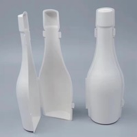 Boîte d'emballage personnalisable haut de gamme en pulpe de papier de canne à sucre moulée, écologique et biodégradable, pour cadeaux et vins