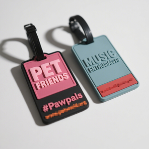 Étiquettes de valise en silicone 3D personnalisées avec logo, étiquettes de bagage souples en PVC pour la publicité, vente en gros - Product Image 3