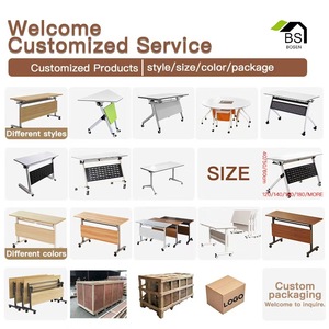 Tối giản schreibtische Chất lượng cao nghiên cứu Bảng Hai người máy trạm đơn giản hiện đại nội thất văn phòng máy tính họp bàn - Product Image 2