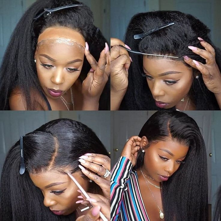 360 kinky straight wig glueless