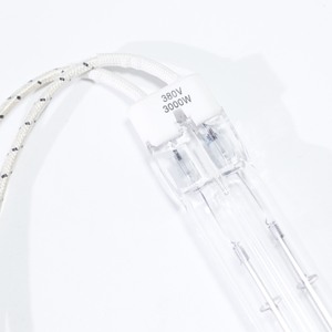 Loại mới nhất 380V 3000W Twin Ống rõ ràng Halogen năng lượng mặt trời Powered gần hồng ngoại nhiệt đèn cho gà con vật nuôi - Product Image 2