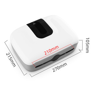 Wall Mounted <b>Paper</b> Towel Dispenser Rectangular No Drilling Required For Bathroom <b>Kitchen</b> Use ABS Material - Product Image 2