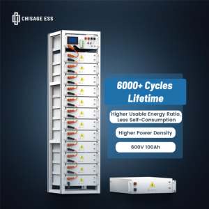 6000 siklus tegangan tinggi 600v 100a Lifepo4 baterai Lithium 60kwh LFP paket baterai penyimpanan energi surya - Product Image 1