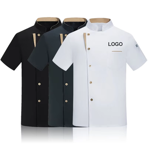 Uniforme <span class=keywords><strong>de</strong></span> chef pour hommes et femmes, vêtements <span class=keywords><strong>de</strong></span> travail personnalisés, extensibles et respirants, <span class=keywords><strong>veste</strong></span> <span class=keywords><strong>de</strong></span> chef pour hôtel, restaurant et pâtisserie. - Product Image 1