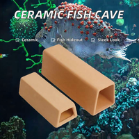 En gros, Caverne en céramique avec pompe à eau, maison de cachette et de reproduction pour poissons rouges, pour terrarium