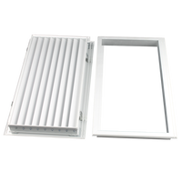 Grille décorative en aluminium pour la ventilation des portes de salle de bain