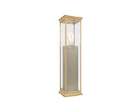 Vitrine à bijoux multi-tiroirs avec éclairage LED, couleur/taille personnalisable, plateau en verre trempé et acier inoxydable, durable