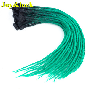 <span class=keywords><strong>Dreadlocks</strong></span> synthétiques fait à la main, tresses au Crochet, Extension de cheveux, une racine, couleur Ombre, <span class=keywords><strong>Dreadlocks</strong></span> artificielles, vente en gros - Product Image 2