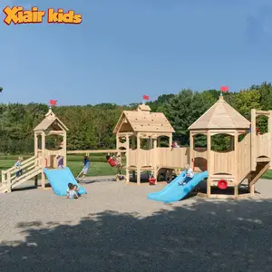 Деревянное комбинированное оборудование для детского сада